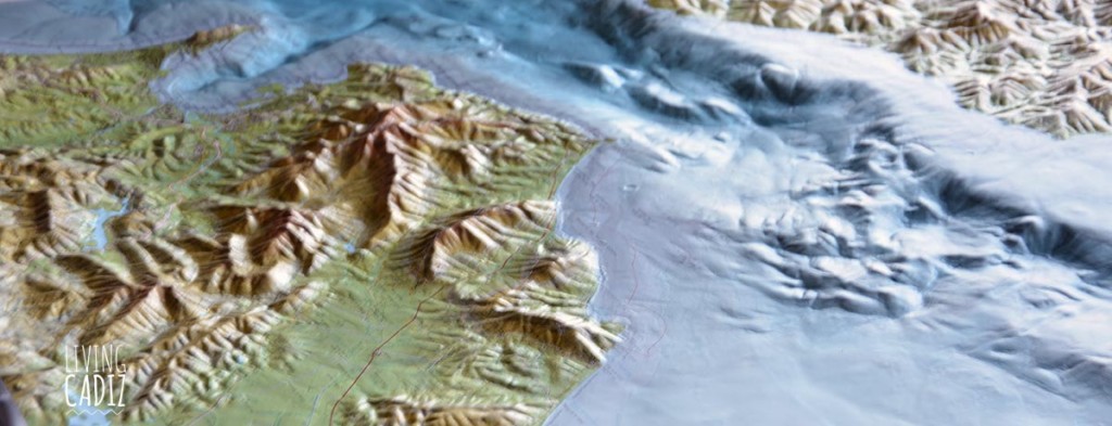 Mapa 3d estrecho de Gibraltar y tarifa